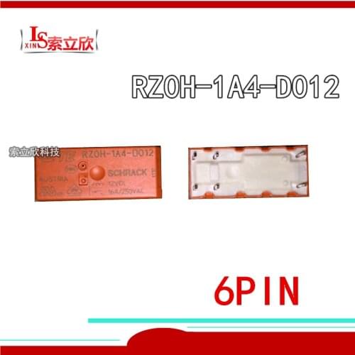 5PCS/LOT 100%Original New Relay RZ0H-1A4-D012 12VDC RZOH 1A4 D012 12V 6PINS 16A 12VDC