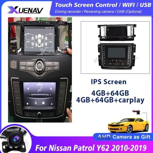 Car stereo GPS navigation multimedia player For Nissan Patrol Y62 2010-2019 car player autoradio head unit