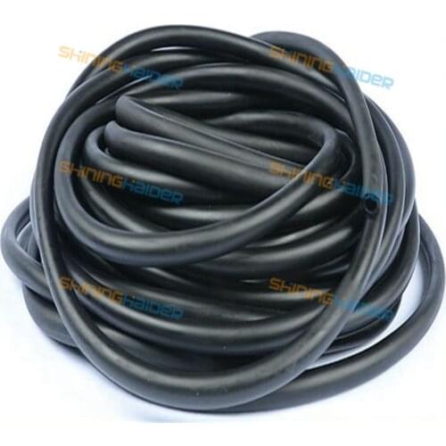 Black color ID3mm OD9mm fitness latex tube body training latex pull rope high elastic tension latex rope latex hose