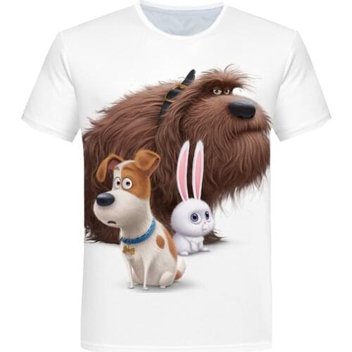 ETST WENDY Children T-shirt for Boy 2020 Animal Print Cartoon Boys T Shirt for Girls Tops Lovely Kids tshirt Clothes 4-14T