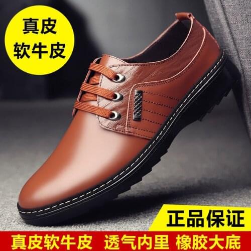 Leather Shoes Cowhide Mens Shoes Spring New Dress Shoes Original Chaussure Homme Zapatos De Hombre
