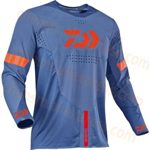 2021 New Summer Daiwa Fishing Clothes Jersey Autumn Men Clothing Fishing Anti-UV Quick-Dry Breathable Long Sleeve Fishing Shirt