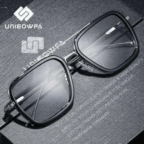 Tony Stark Anti Blue Light Blocking Glasses Men Computer Gaming Eyeglasses Men Radiation Protection Eyewear Clear Anti Blue Ray