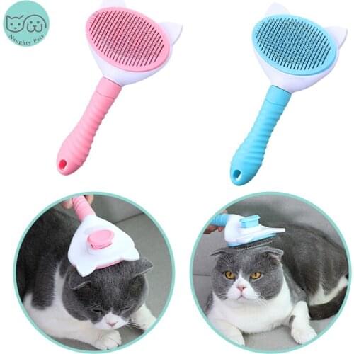 Dog Cat Hair Removal Comb Grooming Brush Stainless Detangler Fur Trimmer Dematting Deshedding For Matted Long Curly Pet