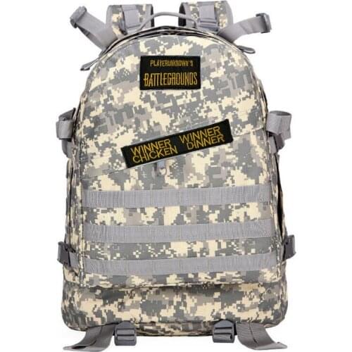 PUBG Level3 Backpack Playerunknowns Battlegrounds Sport Bag Winner Winner Chicken Dinner Multi-functional Backpack Multicolor