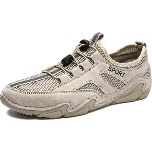 Men Closed Toe Sandals Air Mesh Breathable Shoes Summer Outdoor Cushion Non-Slip Beach Fitness Shoes 2021 New Brand 38-48 Euro