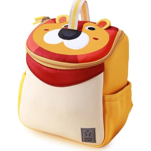 3D Cute Lion School Bags for Kids 2-6 Years Old BoyS Cartoon Animal School Backpacks Girls Children Schoolbag Mochila Infantil