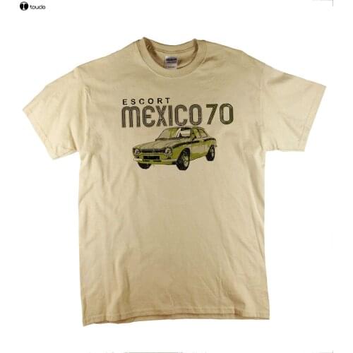 Funny Clothing Casual Short Sleeve Summer American Mk1 Escort Mexico Classic Car RS Natural T-Shirt Ideal Gift Tee Shirt