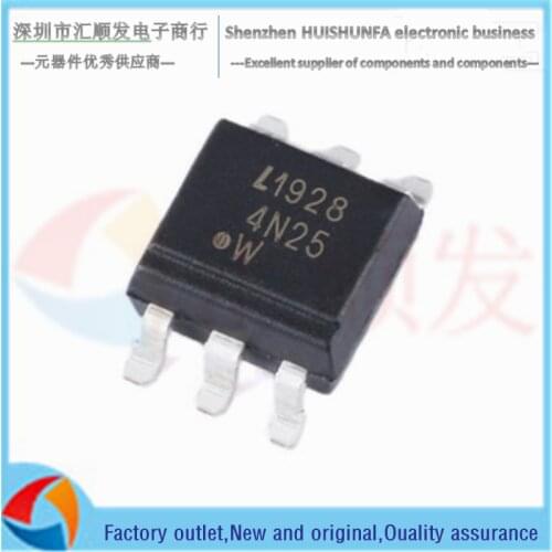 10PCS!!! Original authentic 4N25S-TA1 SMD-6 transistor output photocoupler