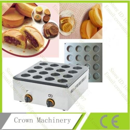 16 hole Gas type red bean machine dessert cake machine;Red Bean Cake Maker