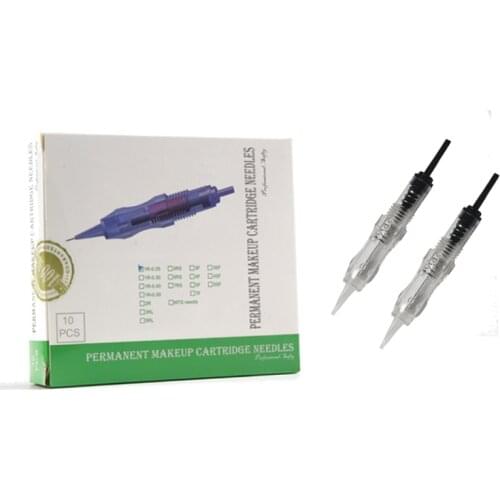 50PCS Revolution tattoo cartridge Permanent Makeup needle Catridges For Tattoo Machine Kit Eyebrow makeup Needle 1R,2R,3RL