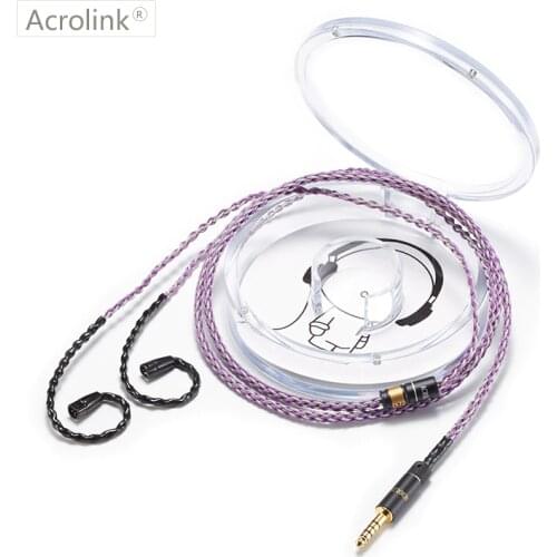 Acrolink 1.2m Upgraded Pcocc silver plated cable with IE80 Interface for 4.4 XLR Detachable Stereo Audio Headphone Cable