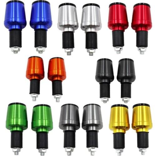 Motorcycle Accessories Moto Scooter Modified Anti-fall CNC Handlebar Ends Bar Ends Fit for Inside Diameter Within 17mm Handlebar