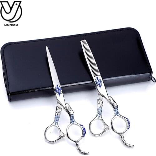 Barber Shop Salon Professional Hair Cutting Thinning Hairdressing Scissors Styling Tools Shears Regular Flat Teeth Blades Comb