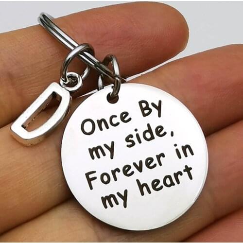 Once By My Side, Forever In My Heart Keychain|Pet Remembrance Keychain|Pet Loss Gift|Pet Sympathy Gift|Dog Memorial Gift