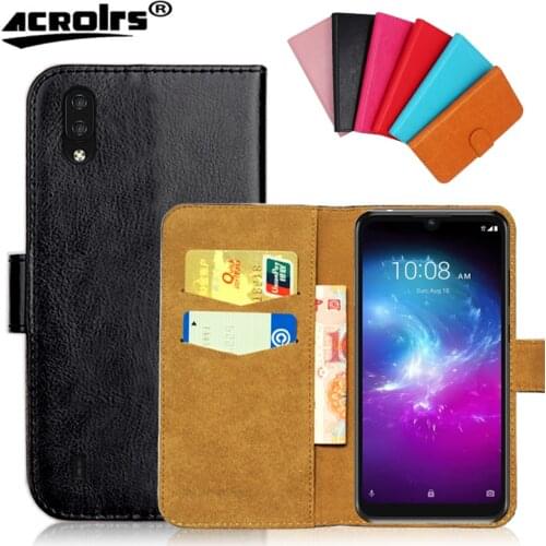 Blade A5 2020 ZTE Case 6.09" 6 Colors Flip Wallet Cases For ZTE Blade A 5 2020 Soft Exclusive Leather Phone Cover Bag Black