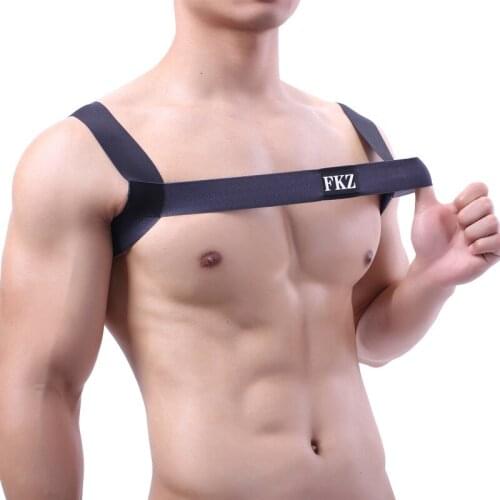 Men Chest Harness Bondage Costume Elastic Body Chest Harness Belt Strap Fetish Lingerie Gay Party Clubwear Beach Wear Crop Tops
