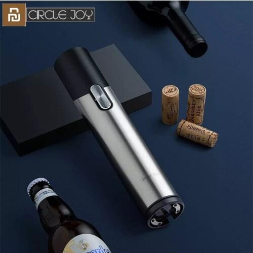 Global version Youpin Circle Joy Electric Bottle Wine Opener Set Automatic Corkscrew Red Wine Kitchen Accessories Tools 2 In 1