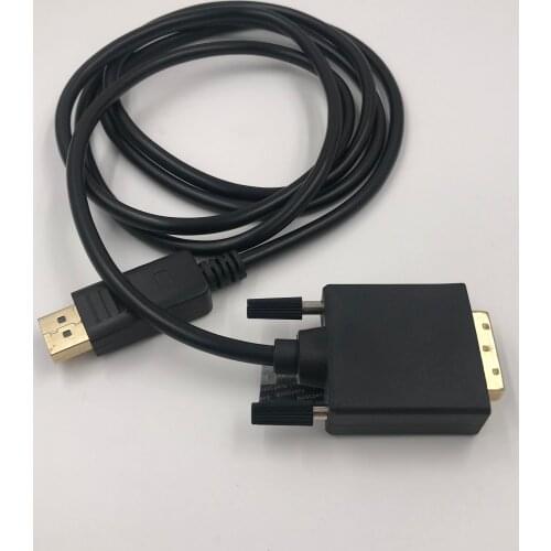 DP to DVI Cable Gold Pluged DisplayPort to 24+1 DVI-D Male/Male Adapter DP to DVI Converter For PC DVD HDVT 1.8M