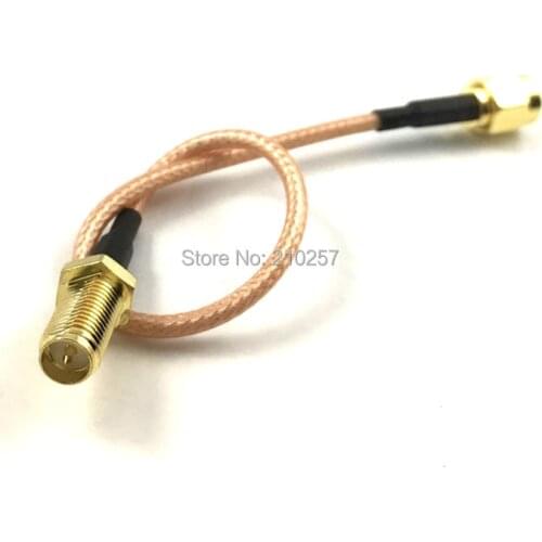 1pcs RP Sma Male to RP Sma Female Connector Pigtail WLAN Telecom RF Antenna RG316 Coaxial Extension Cable 15cm