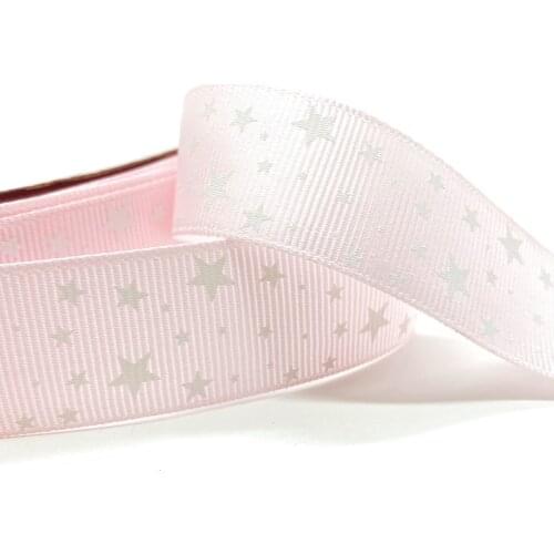 5yards 1" 25MM Grosgrain Ribbon Printed Stars for Christmas Wedding Decoration DIY Sewing Handmand Craft Accessories #12