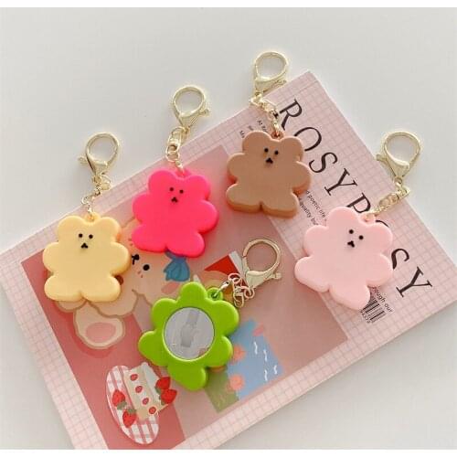 Cartoon case for airtag cookies bear protective soft silicone anti-lost cover for apple airtag locator tracker cover