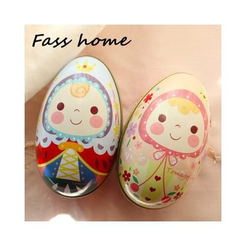 2015 new HOT!!! 4pcs/set two size mix cute design Fashion Wedding Supplies Candy Packaging Candy Box Tin Easter Day Eggs