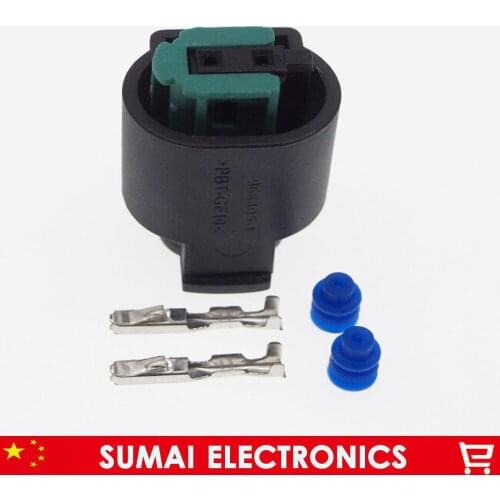 Sample,1-967644-1 2Pin 1.0mm Auto connector,water Temp sensor plug,2 Pin Car Temp Electrical connector for BMW,Buick.etc
