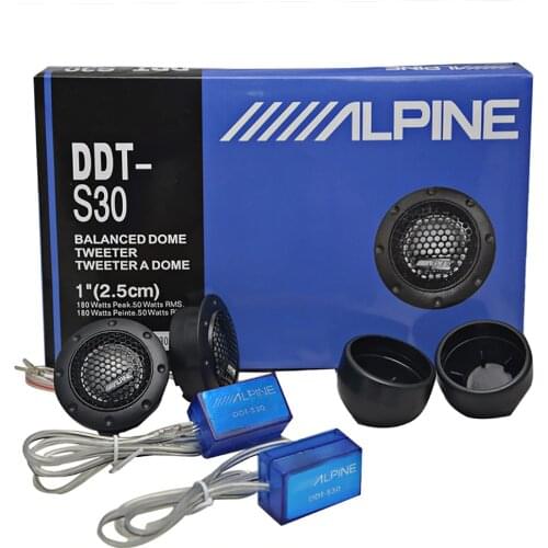 2PCS 1inch Tweeter Car Audio Silk Film for Modification 180W 4Ohm High-Pitched Audio Loudspeaker Car Audio Modification