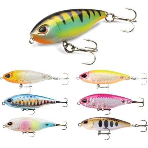 Gorgons 3g 45mm Ultralight Fishing Micro Lure Pencil Wobble Triple Hook Mini Plastic Bait Freshwater Topwater Lures