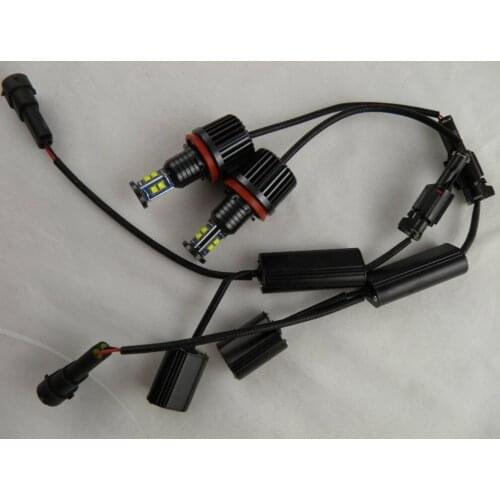 LED CREE Chips 120W High Power H8 LED Angel Eyes/DRL No Error for BMW X5 X6 E60 E61 E92 E93 E90 E71 E82 E87 E89 1 3 5 Series Z4
