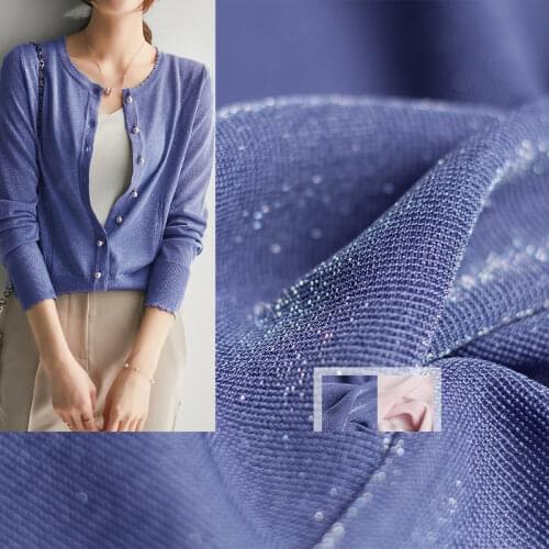 Red Raspberry Kintting Metallic Acetic Acid Fabrics Garment Materials Summer Women T-Shirt Dress DIY Sewing Cloth Freeshipping