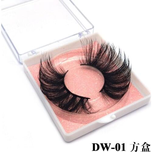 3D Thick False Eyelashes 25mm Chemical Fiber False Eyelashes Single Pair Handmade False Eyelashes