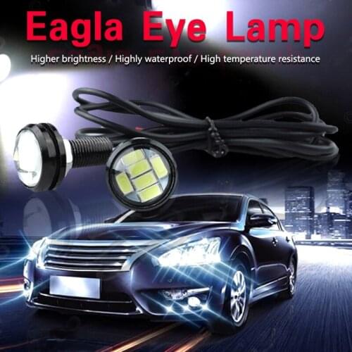 10Pcs Auto LED Lamp White/Amber 3000k 6000k DC9-80V 3W LED Eagle Eye Light DRL Fog Light Motorcycle Tail Backup Light Signal