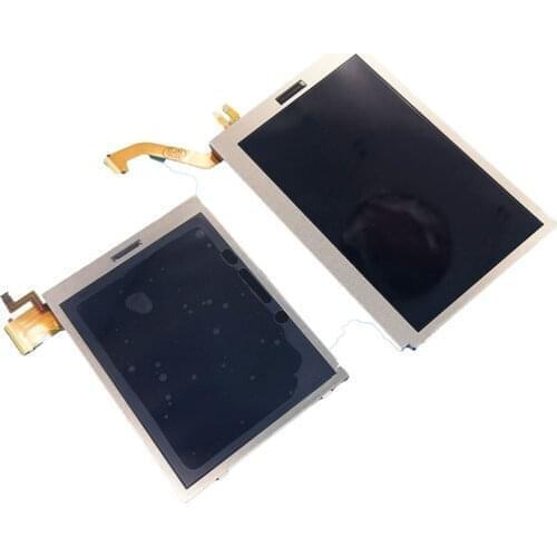 10PCS Replacement Parts Top Bottom Upper Lower Bottom LCD Screen Display For 3DS original game console Repair