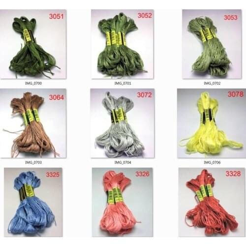 10 pieces cross stitch threads / cross stitch embroidery thread / Custom threads colors 09