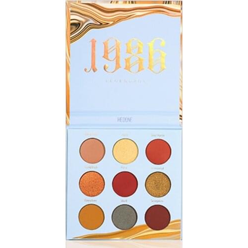 1986 Journey to the West Sands Streamer 9 Colors Eye Shadow Plate Female Matte Shimmer Classic Color Matching Eye Shadow