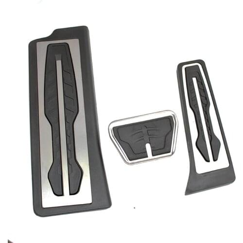 3pcs/set LHD For BMW 3 Series G20 G21 2019 2020 AT Stainless Steel Gas Fuel Brake Footrest Foot Rest Pedal Plate Pad Cover Trim