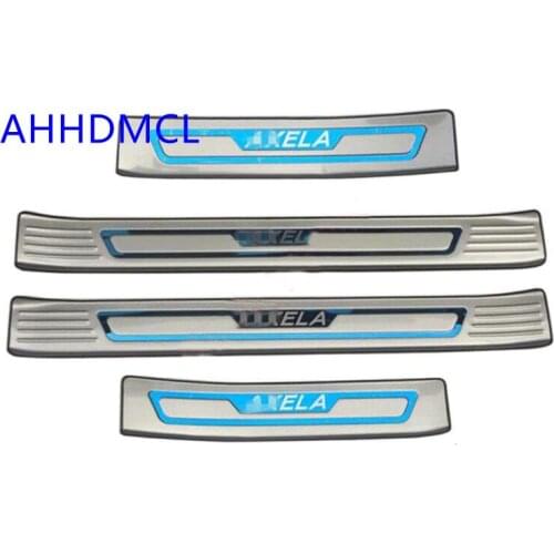 Car Welcome Pedal Threshold Strip Door Sill Strip For Mazda Axela 2014 2015 2016 2017 2018 2019 2020