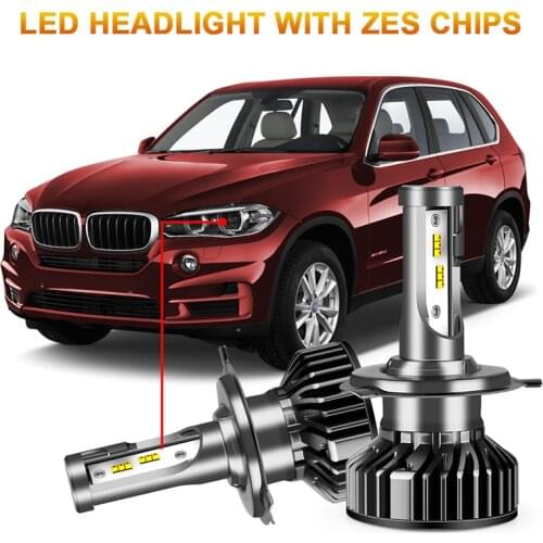 H7 H4 LED ZES chip Light Super Bright Automible H8 H9 9006HB4 9005 HB3 led headlight lampada led 12V H11 luce blub 12000LM HLXG