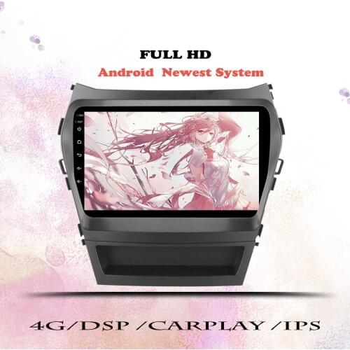 Android 10 Octa-Core head unit HU 4G in Dash Car Radio Multimedia Video Player Navigation GPS For Hyundai Santa Fe 3 2013 - 2016