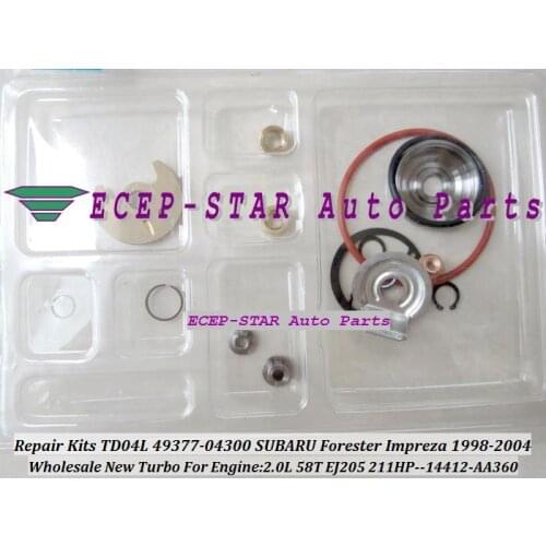 Free Ship Turbo Repair Kit rebuild Kits TD04L 49377-04300 14412-AA360 For SUBARU Forester Impreza WRX-NB 1998-03 58T EJ205 2.0L