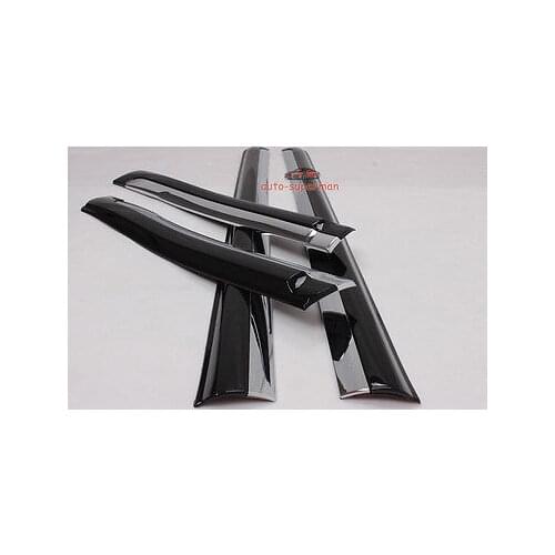Black chrome Side door molding trim For Toyota Prado Fj150 2014 2015 2016 2017