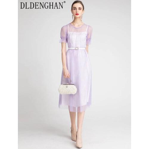 Элегантные летние платья DLDENGHAN China At AliExpress