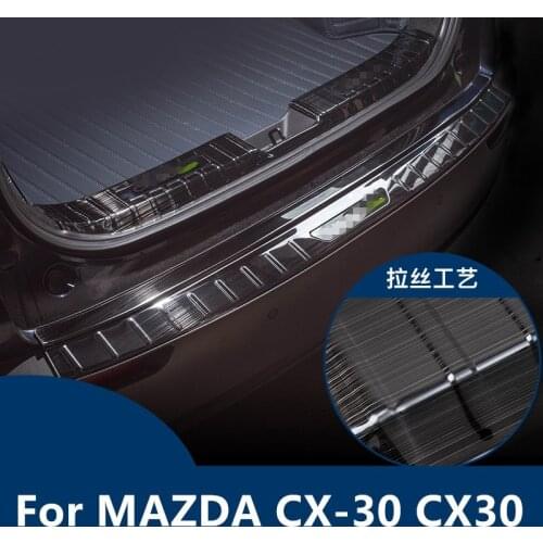 For Mazda CX-30 CX30 Rear guard plate modified trunk door sill interior special tail box door pedal protection car Accessories
