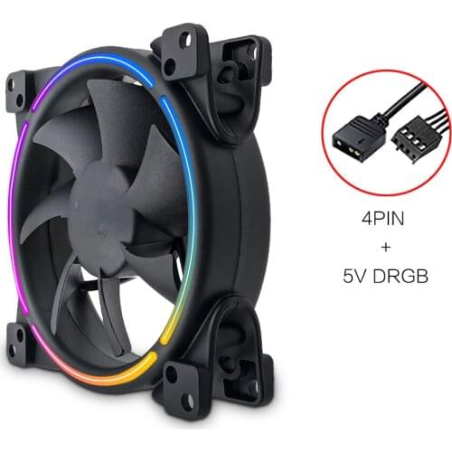 FANNER Y80 case fan 5V ARGB 9CM control RGB color changing LED Symphony cooling mute computer fan