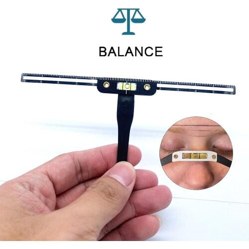 Microshading Eyebrow Tattoo Stencil Ruler Three-Point Positioning Reusable Template Eyebrow Makeup Tattoo Balance Measure Tool