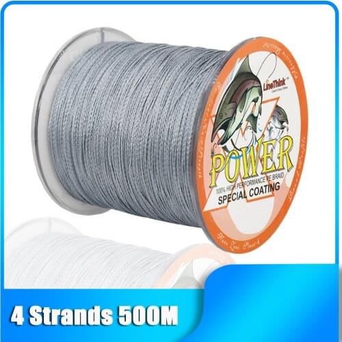 Power 4 Strands 8-140LB PE Braided Fishing Wire 500M Multifilament Super Strong Fishing Line Japan 8 Colors for Choose