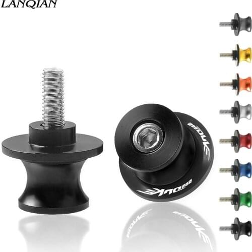 Motorcycle Swingarm Spools Slider 10MM Swing Sliders Stand Screw CNC Aluminum Arm Drop For 200 2012 2013 2014 2015