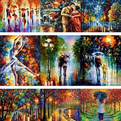 FSBCGT Abstract Landscape Pictures Acrylic Oil Painting By Numbers Hand Painted For Adults Canvas Art DIY Gift Home Decor